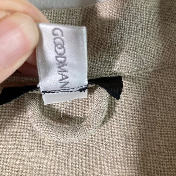 Womens Eskandar Open Linen Jacket Heavy Weight Lagenlook Tan Esk 0 US 6/8 - Picture 8 of 11